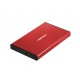 NATEC Rhino GO 2.5'' Carcasa de disco SSD Rojo